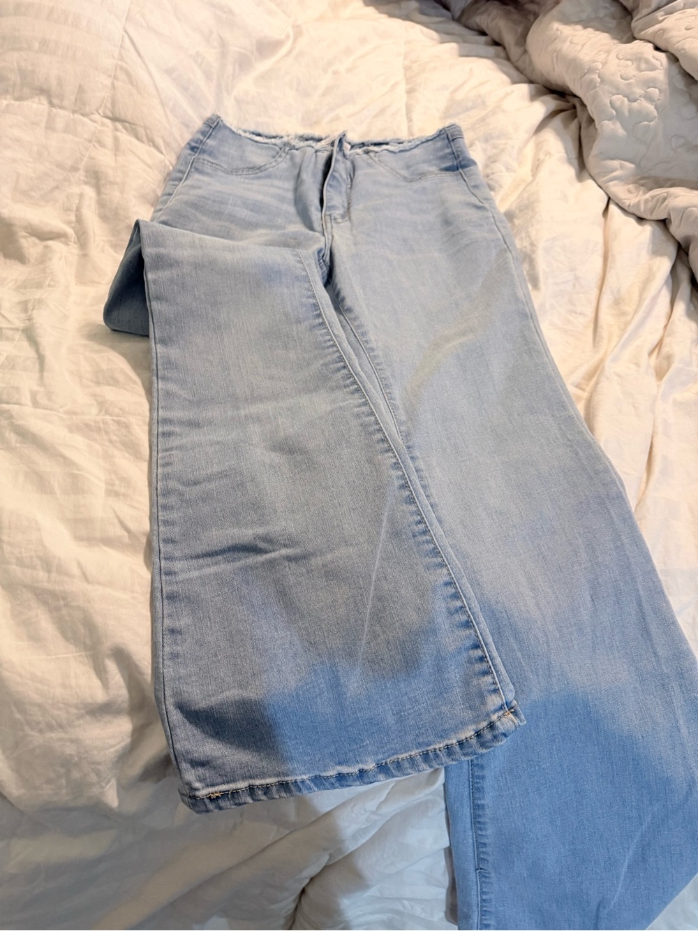 Vanilla Star Light Blue Wide Leg Jeans